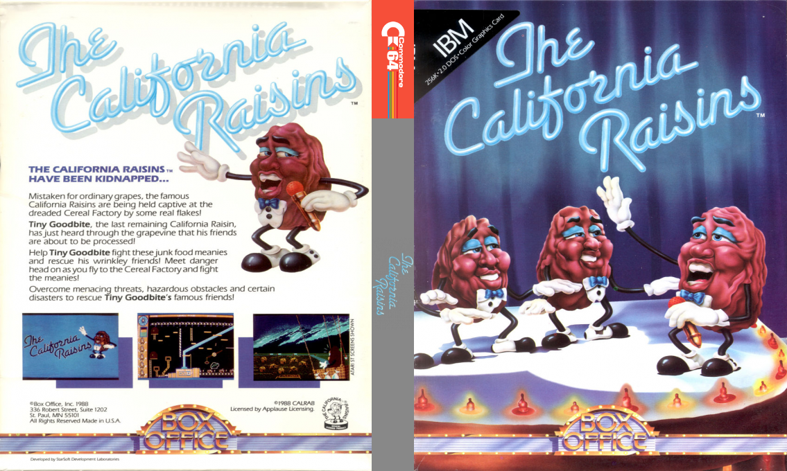 California Raisins, The — box-texture (US)
