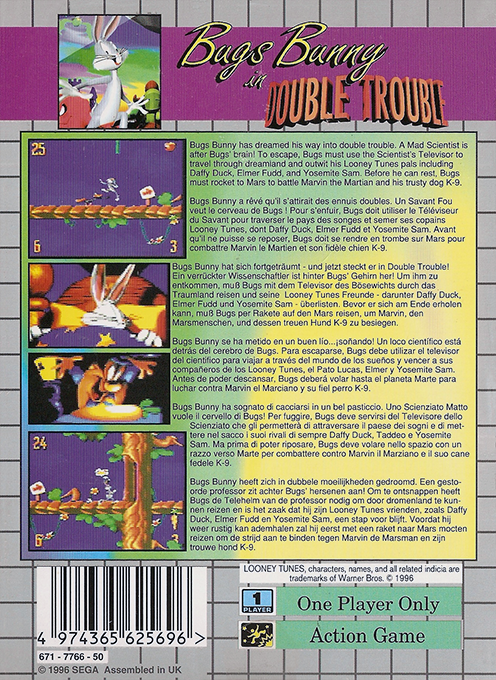 Bugs Bunny In Double Trouble — box-2D-back (EU)