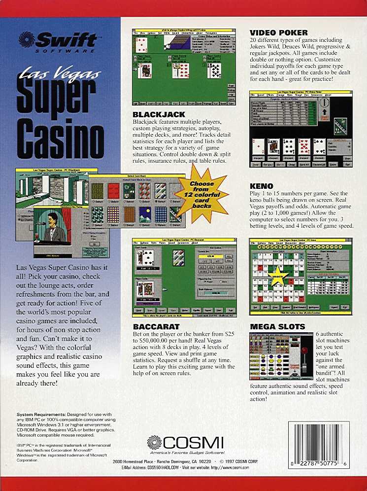 Las Vegas Super Casino — box-2D-back (WOR)