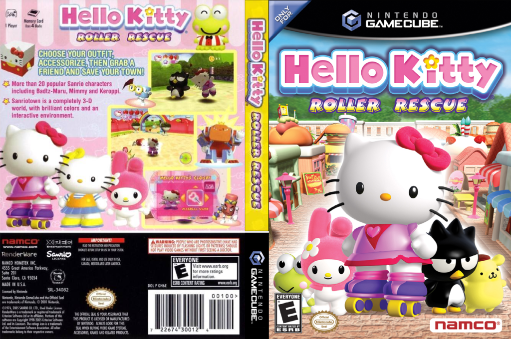 Hello Kitty - Roller Rescue — box-texture (US)