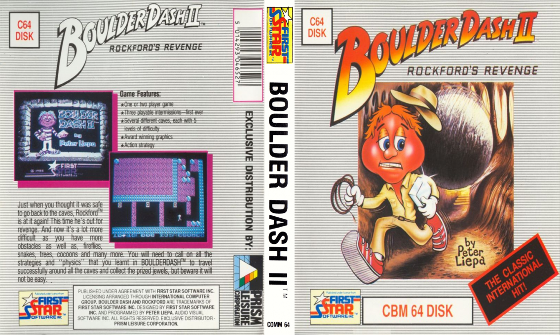 Boulder Dash 2 - Rockford's Revenge — box-texture (EU)