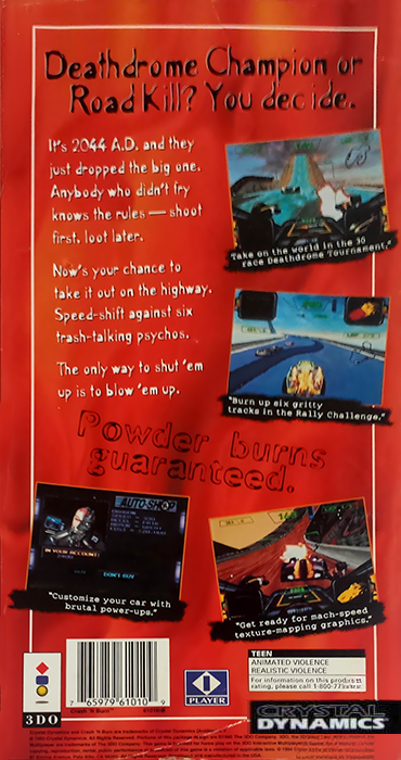 Crash 'n Burn — box-2D-back (US)