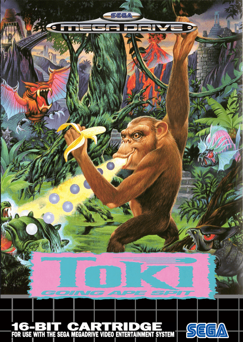 Toki : Going Ape Spit — box-2D (EU)