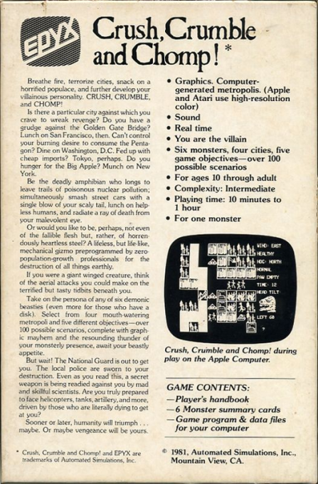 Crush, Crumble and Chomp! — box-2D-back (US)