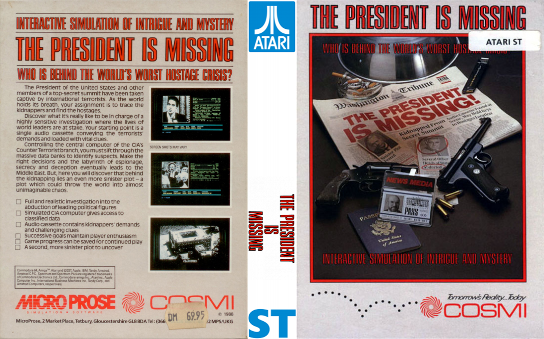 President is Missing, The — box-texture (EU)