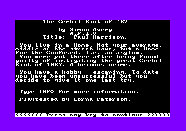 Gerbil Riot Of '67, The — sstitle (EU)
