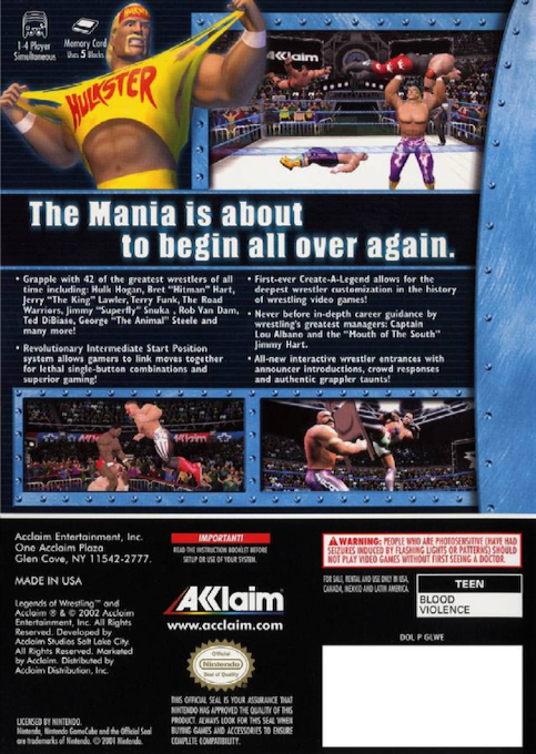 Legends of Wrestling — box-2D-back (US)