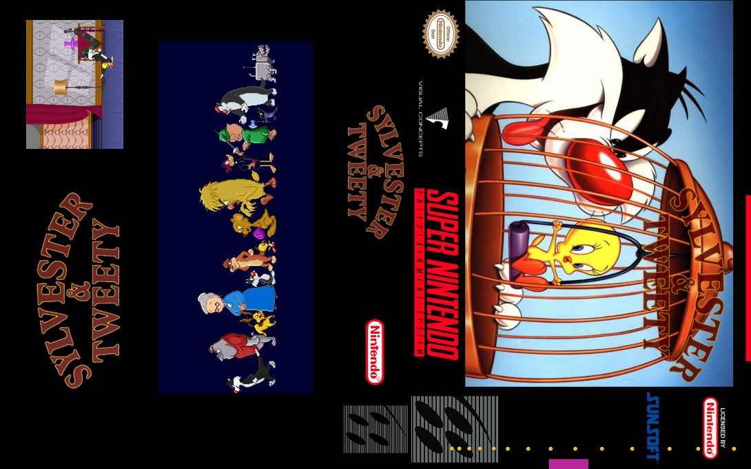 Sylvester And Tweety — box-texture (US)