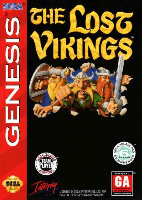 Lost Vikings, The box art