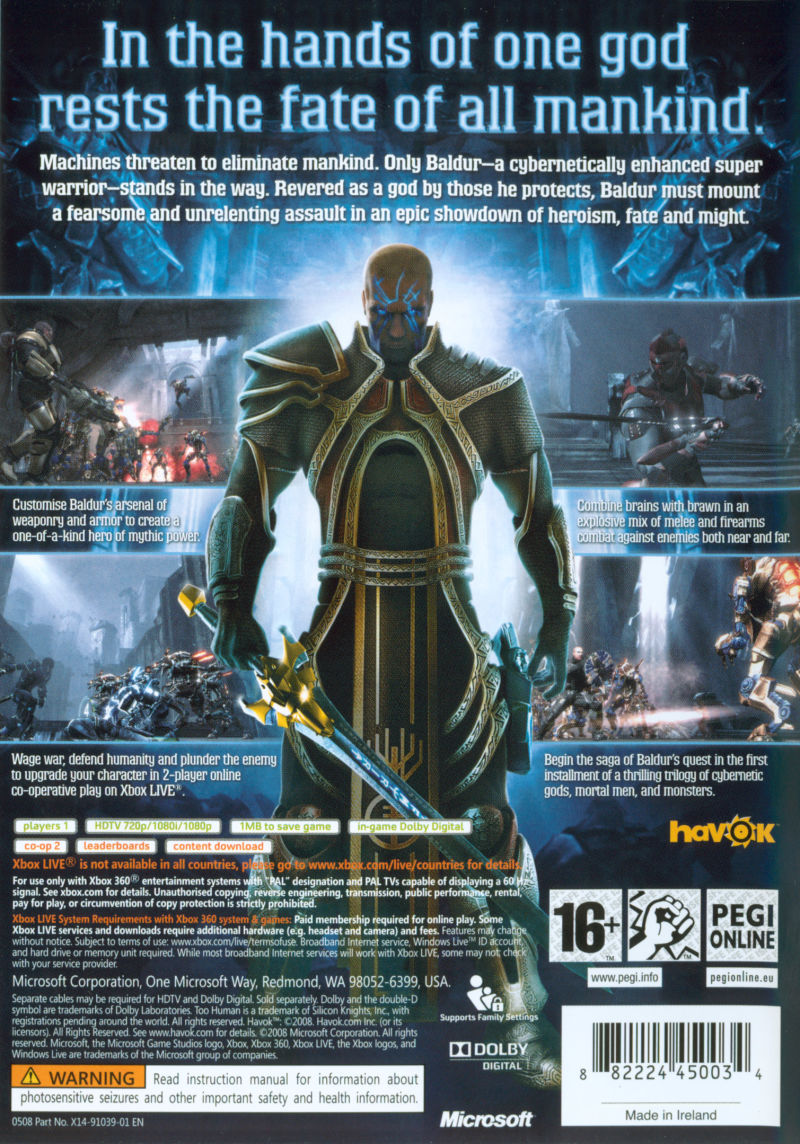 Too Human — box-2D-back (EU)