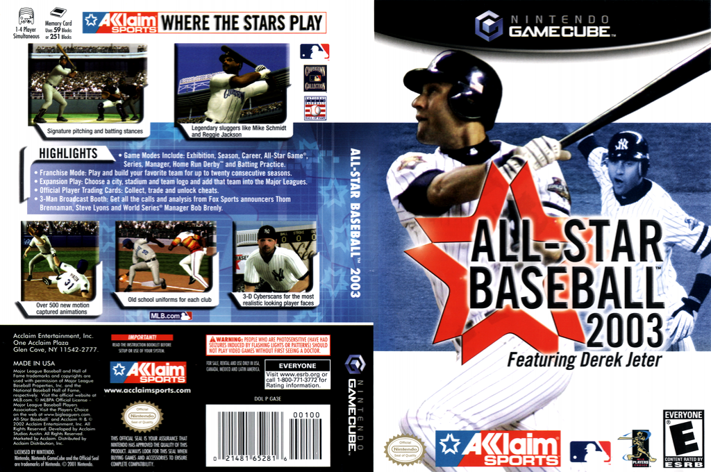 All-Star Baseball 2003 featuring Derek Jeter — box-texture (US)
