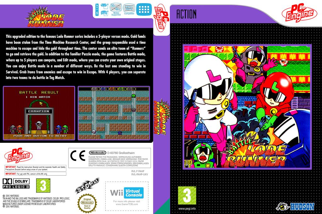 Battle Lode Runner — box-texture (EU)