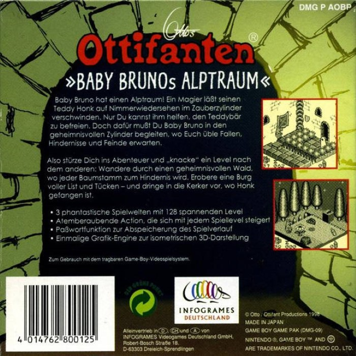 Otto's Ottifanten - Baby Bruno's Nightmare — box-2D-back (DE)