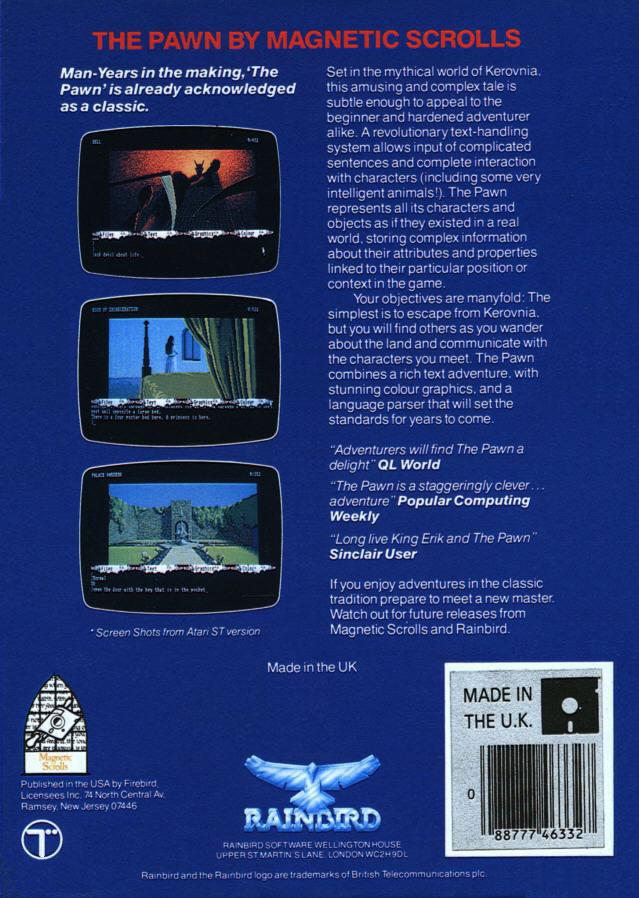 Pawn, The — box-2D-back (EU)