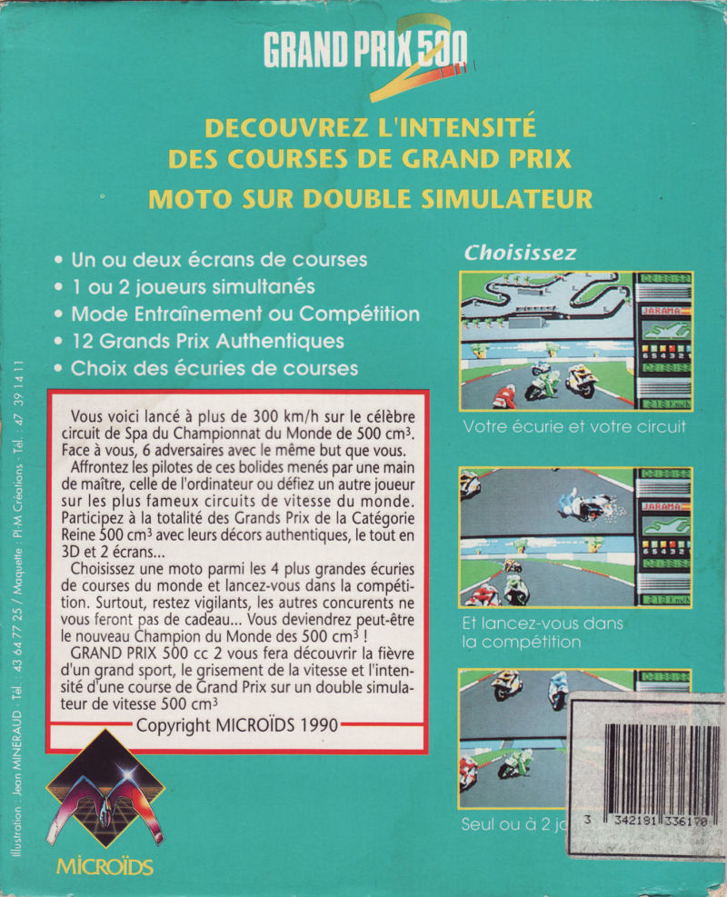 Grand Prix 500 2 — box-2D-back (FR)