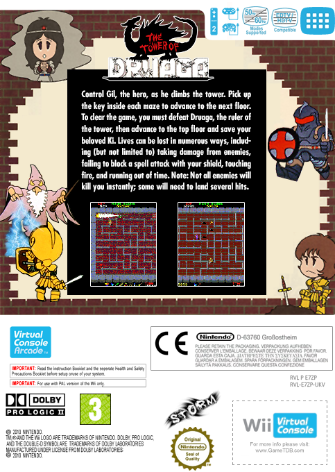 Tower of Druaga, The — box-2D-back (EU)
