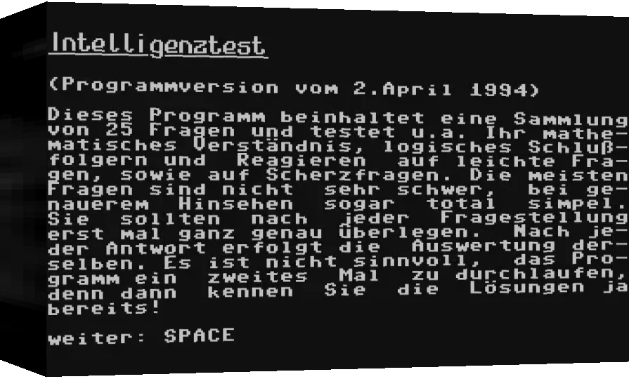 Intelligenztest — box-3D (WOR)