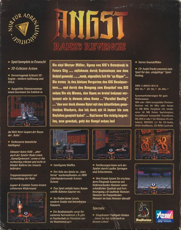 Angst - Rahz's Revenge — box-2D-back (DE)