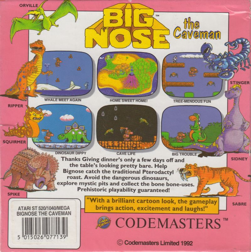 Big Nose - The Caveman — box-2D-back (EU)