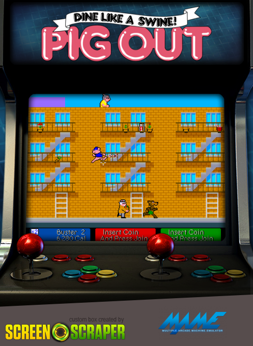 Pig Out - Dine Like A Swine! — box-2D (SS)
