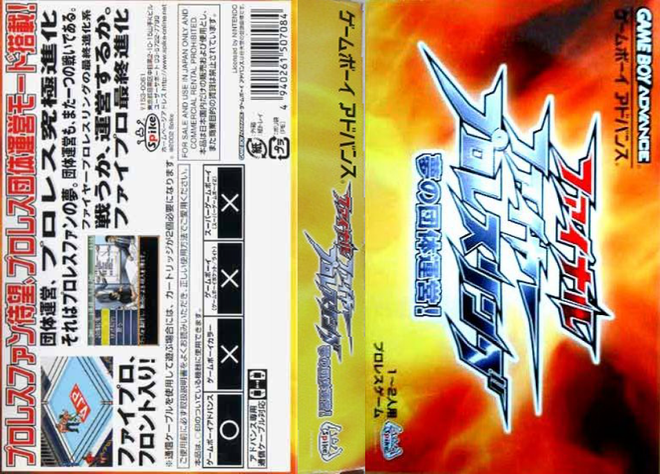 Fire Pro Wrestling 2 — box-texture (JP)