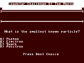 Loadstar Challenge — ss (WOR)