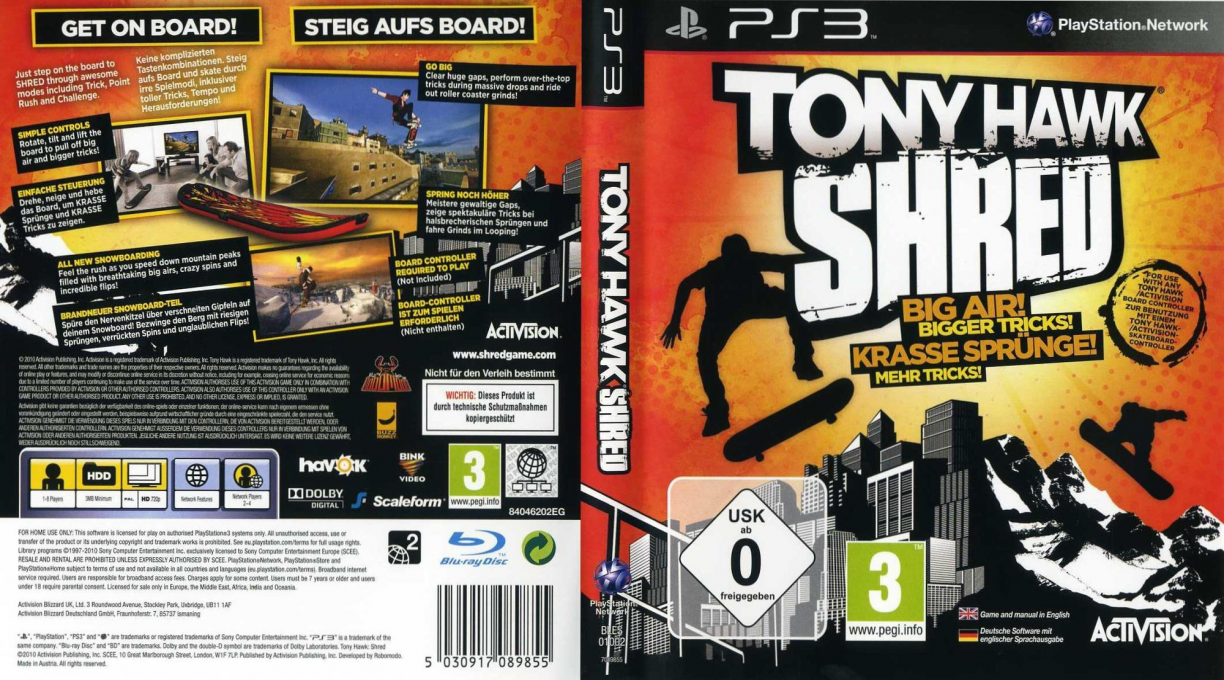 Tony Hawk - Shred — box-texture (DE)