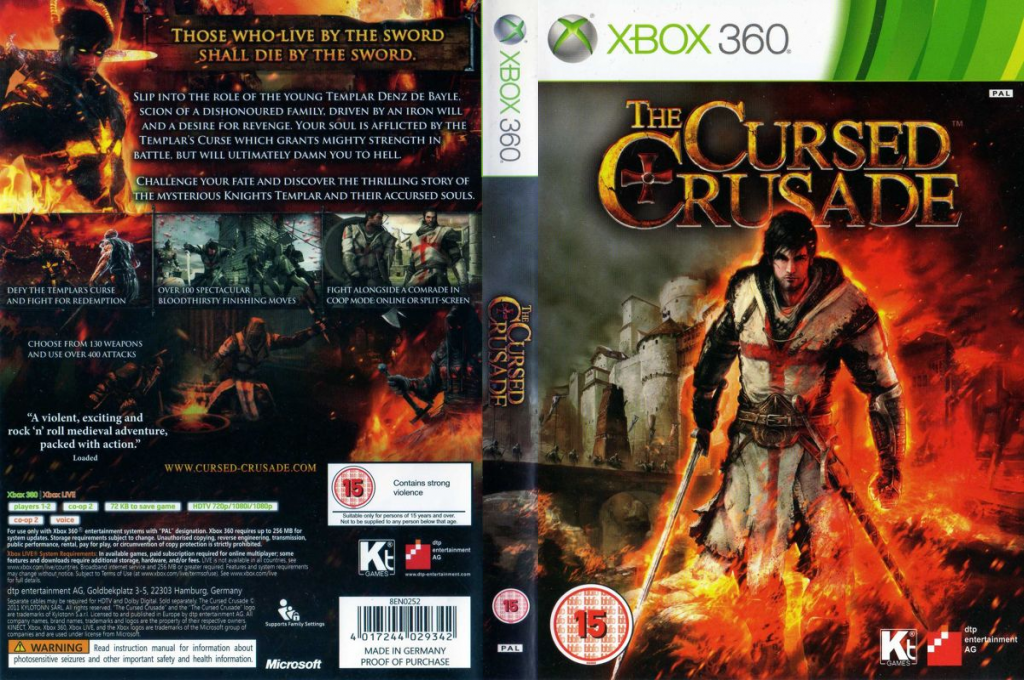 Cursed Crusade, The — box-texture (UK)
