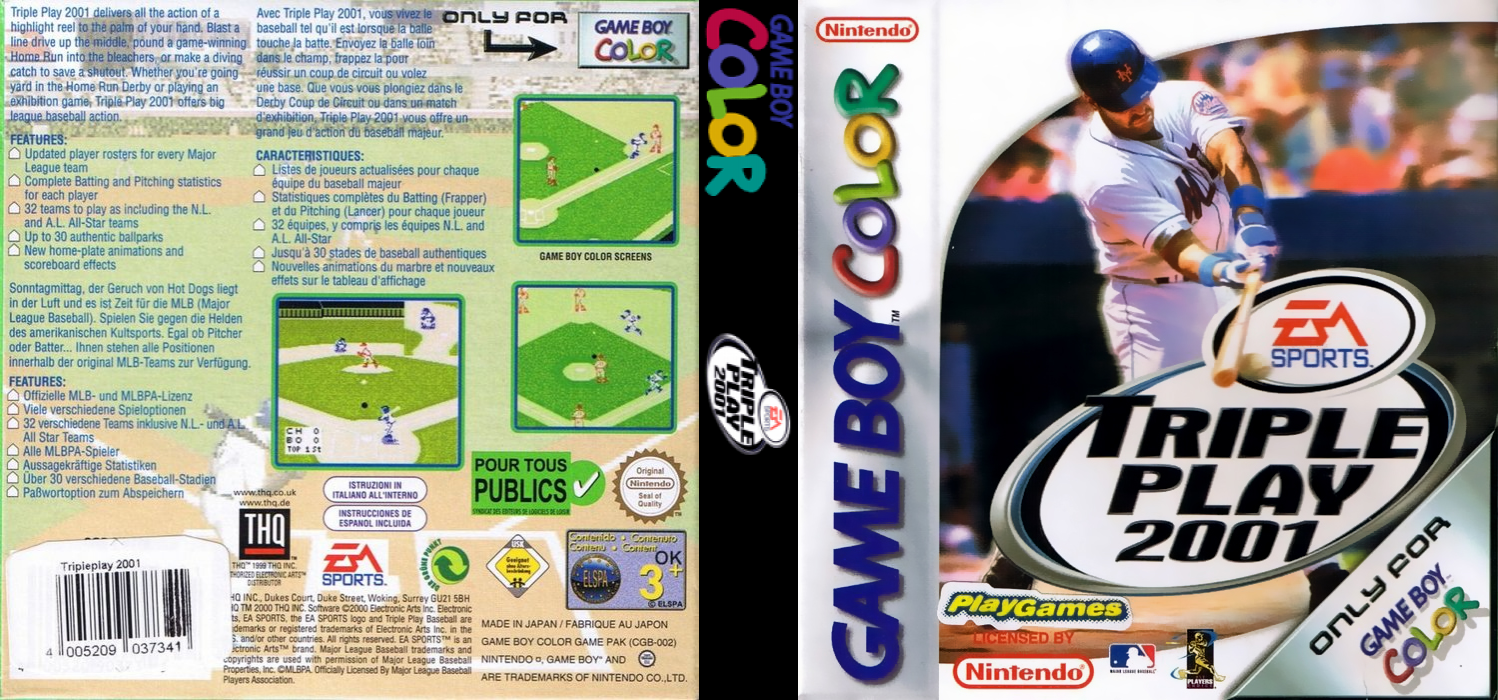 Triple Play 2001 — box-texture (EU)