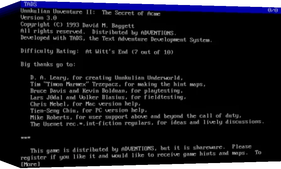 Unnkulian Unventure II : The Secret of Acme — box-3D (WOR)