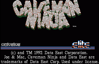 Joe & Mac - Caveman Ninja — sstitle (WOR)