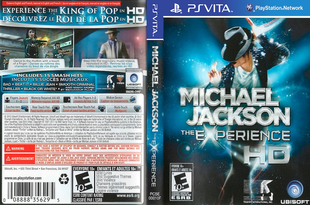 Michael Jackson - The Experience Hd — box-texture (US)