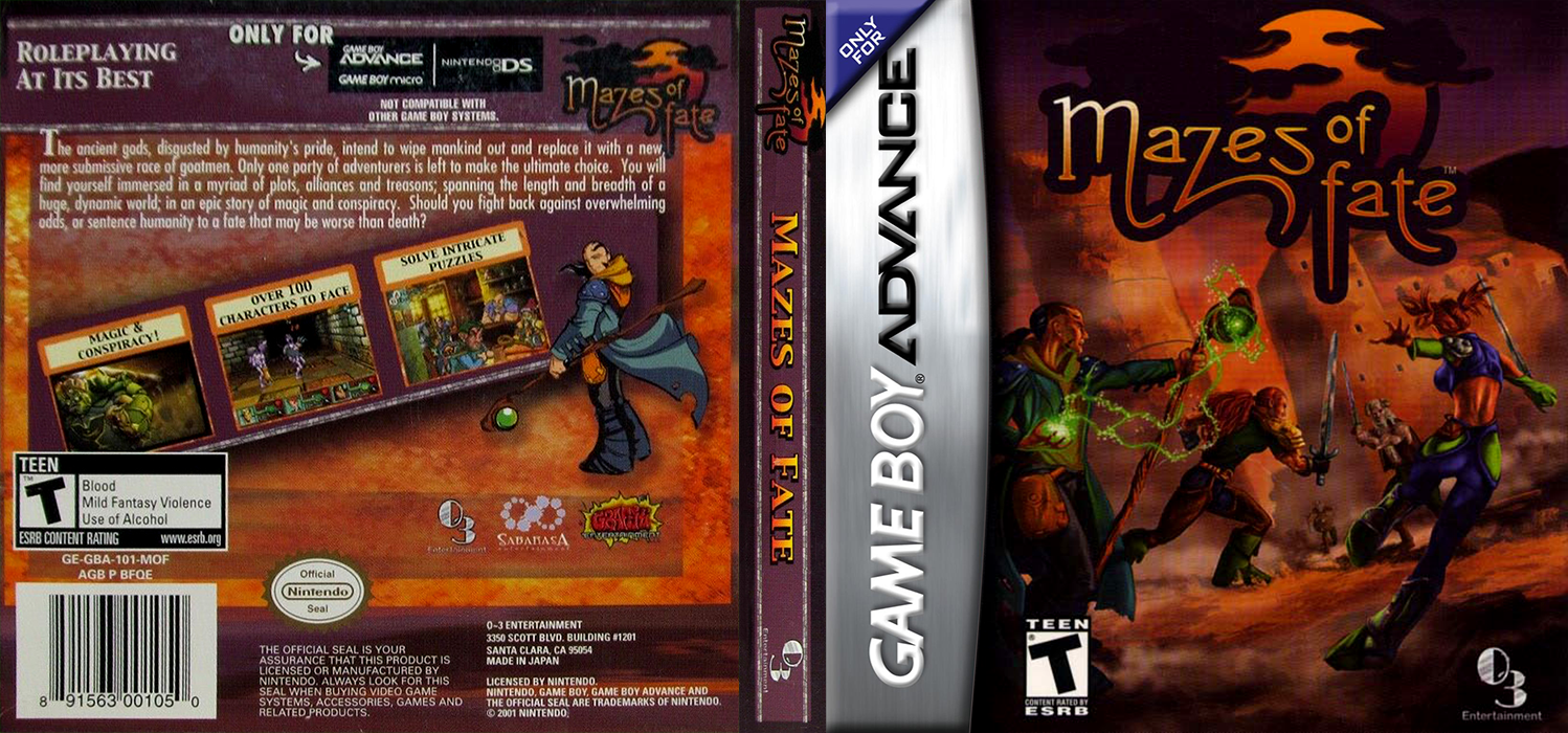 Mazes Of Fate — box-texture (US)