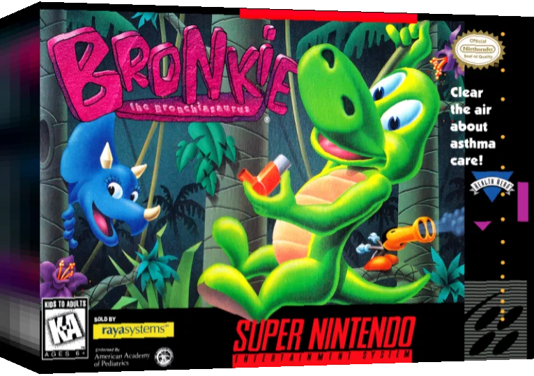 Bronkie the Bronchiasaurus — box-3D (US)