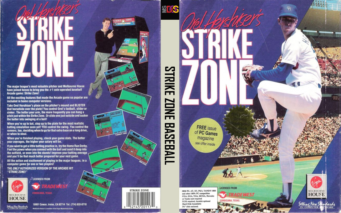 Orel Hershiser's Strike Zone — box-texture (US)