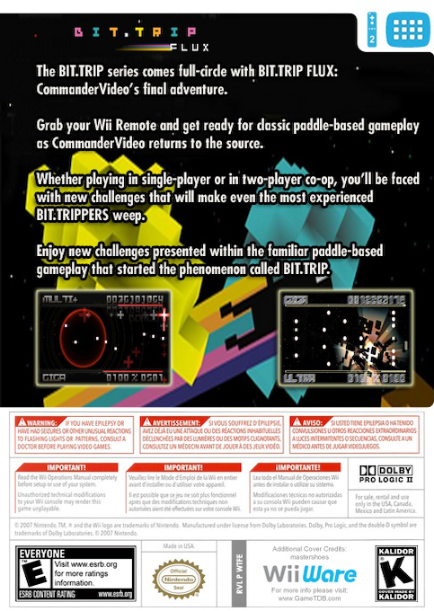 Bit.trip Flux — box-2D-back (US)