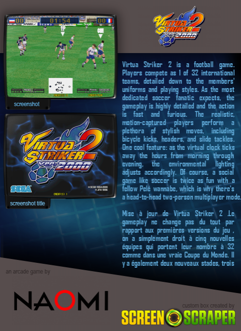 Virtua Striker 2 Ver. 2000 — box-2D-back (SS)