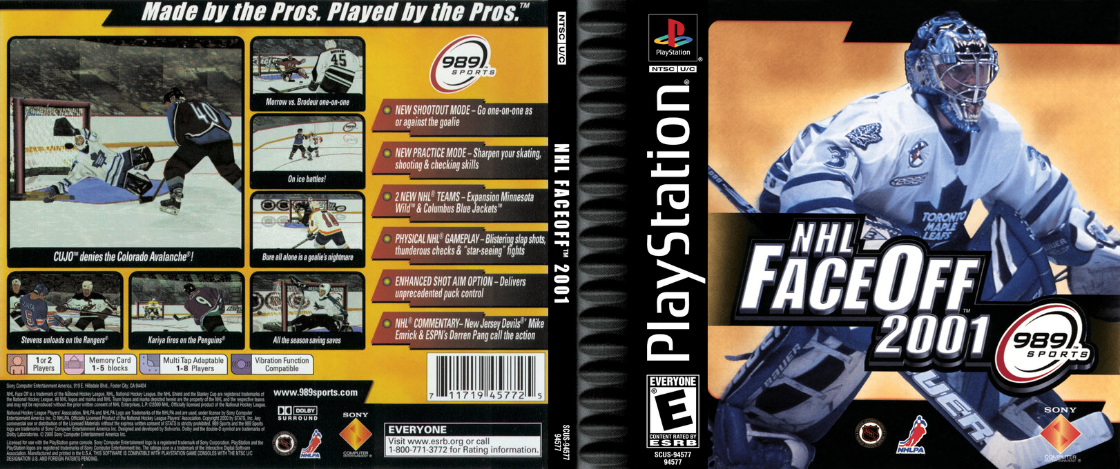 Nhl Faceoff 2001 — box-texture (US)