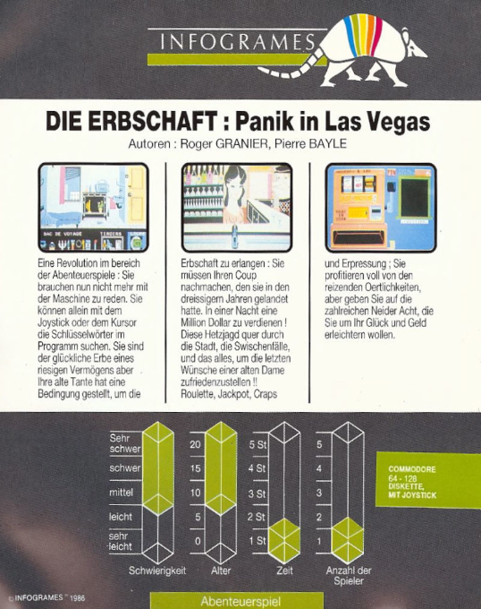 Inheritance - Panic In Las Vegas, The — box-2D-back (DE)