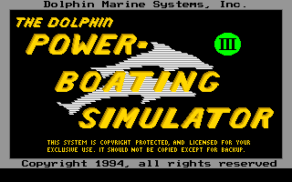 Dolphin Powerboating Simulator 3 box art