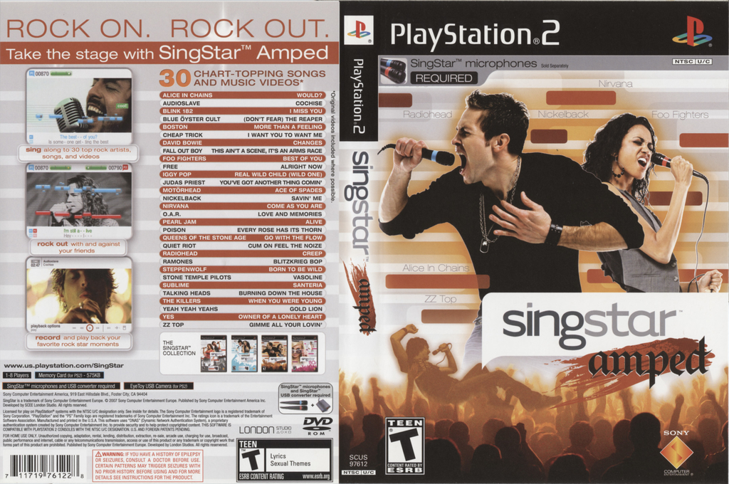 SingStar Amped — box-texture (US)
