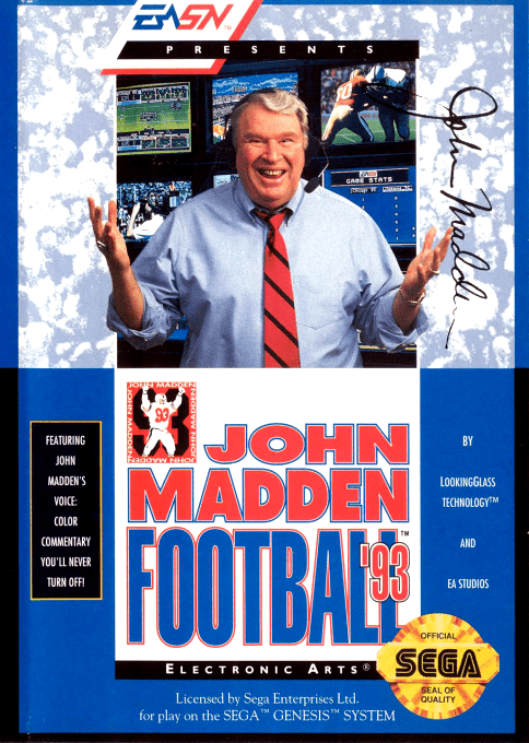 John Madden Football '93 box art