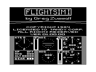 Flight Simulator I — sstitle (WOR)
