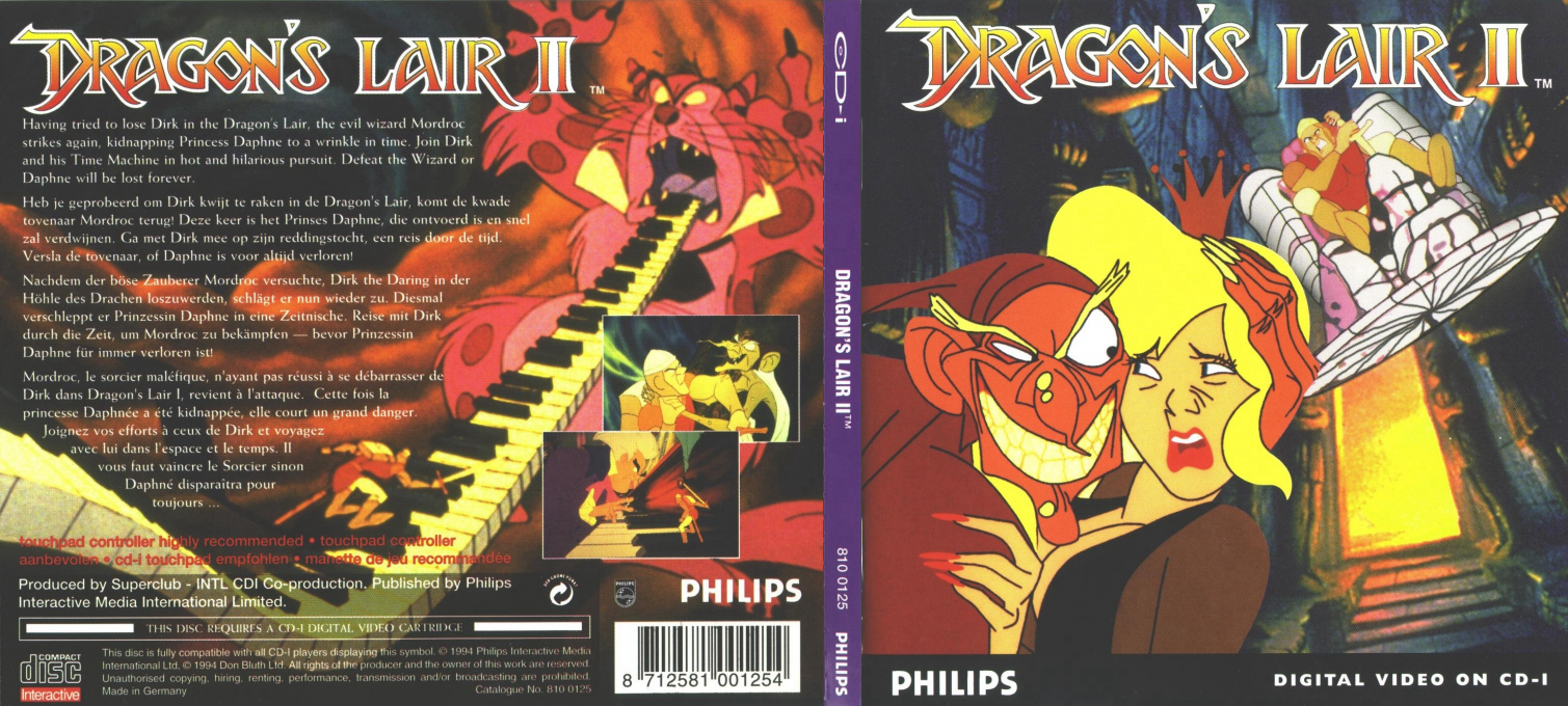 Dragon's Lair 2 - The Time Warp — box-texture (WOR)