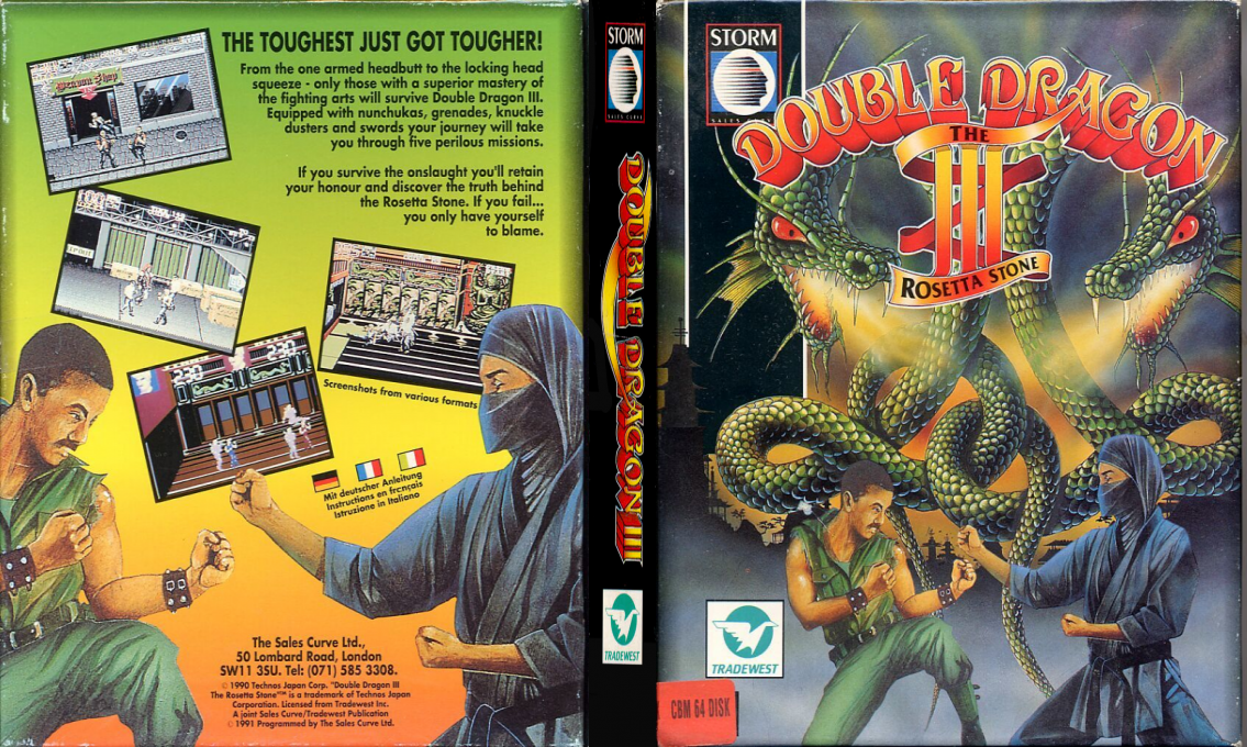 Double Dragon 3 - The Rosetta Stone — box-texture (EU)
