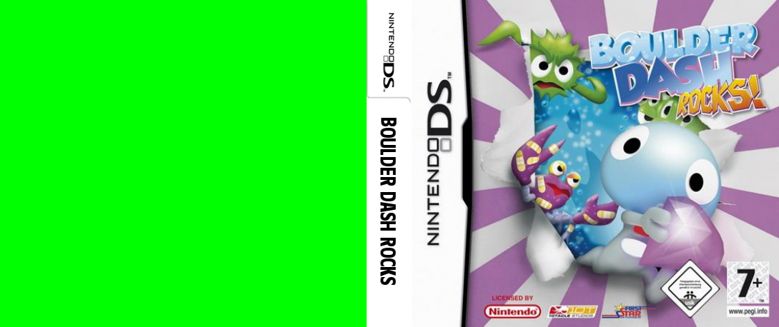 Boulder Dash - Rocks! — box-texture (EU)