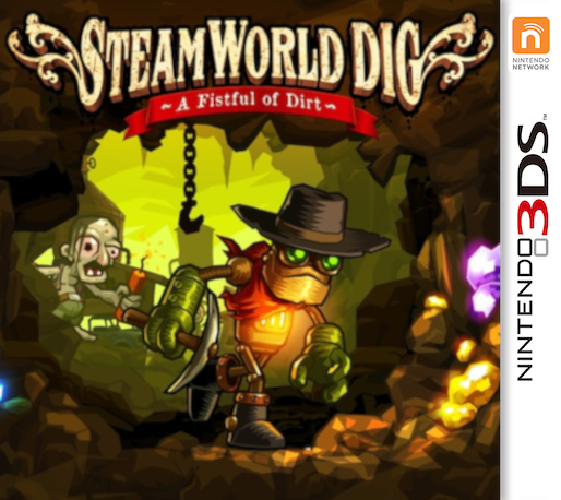 Steamworld Dig A Fistful of Dirt box art