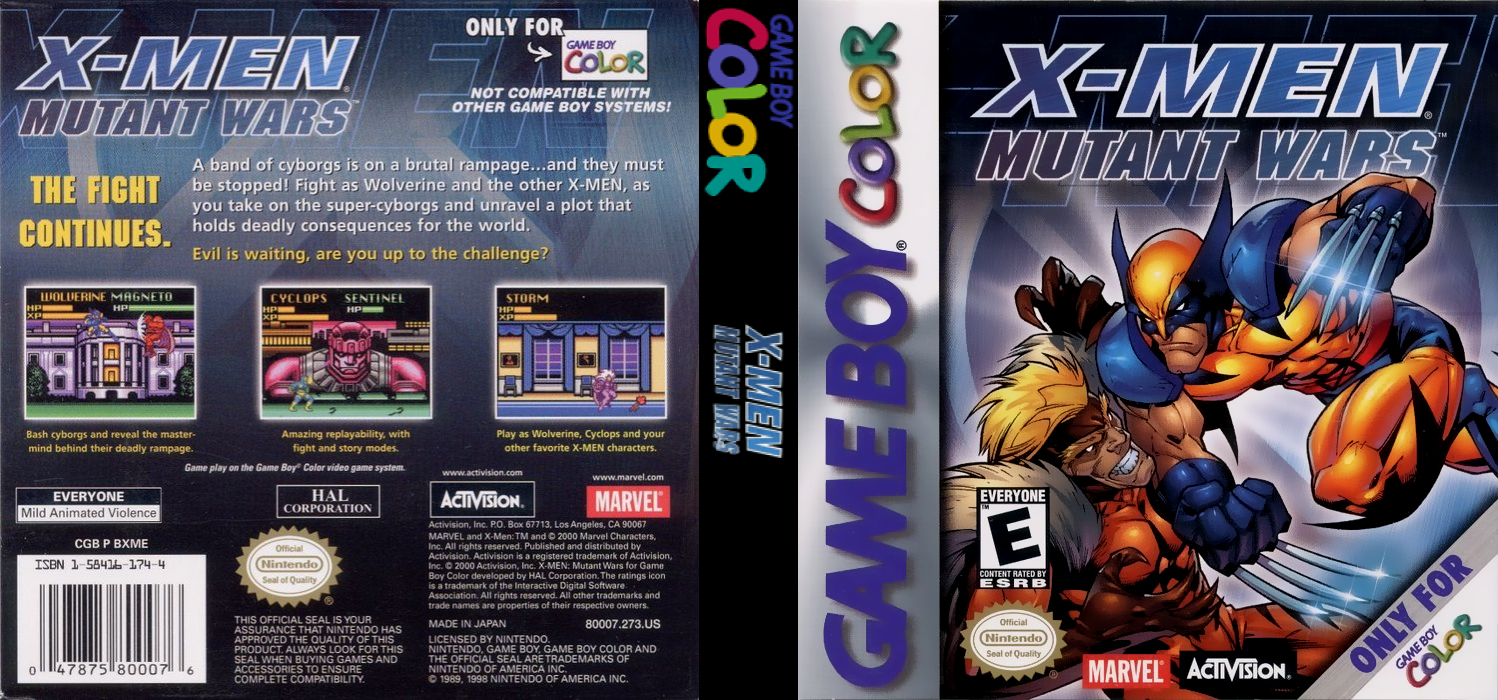 X-men - Mutant Wars — box-texture (US)