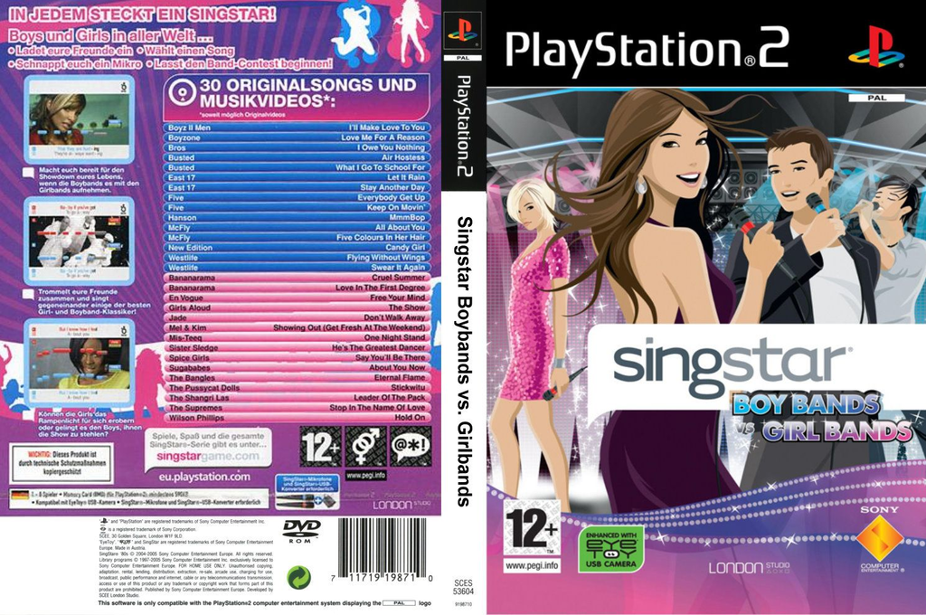 Singstar Boy Bands Vs Girl Bands — box-texture (DE)