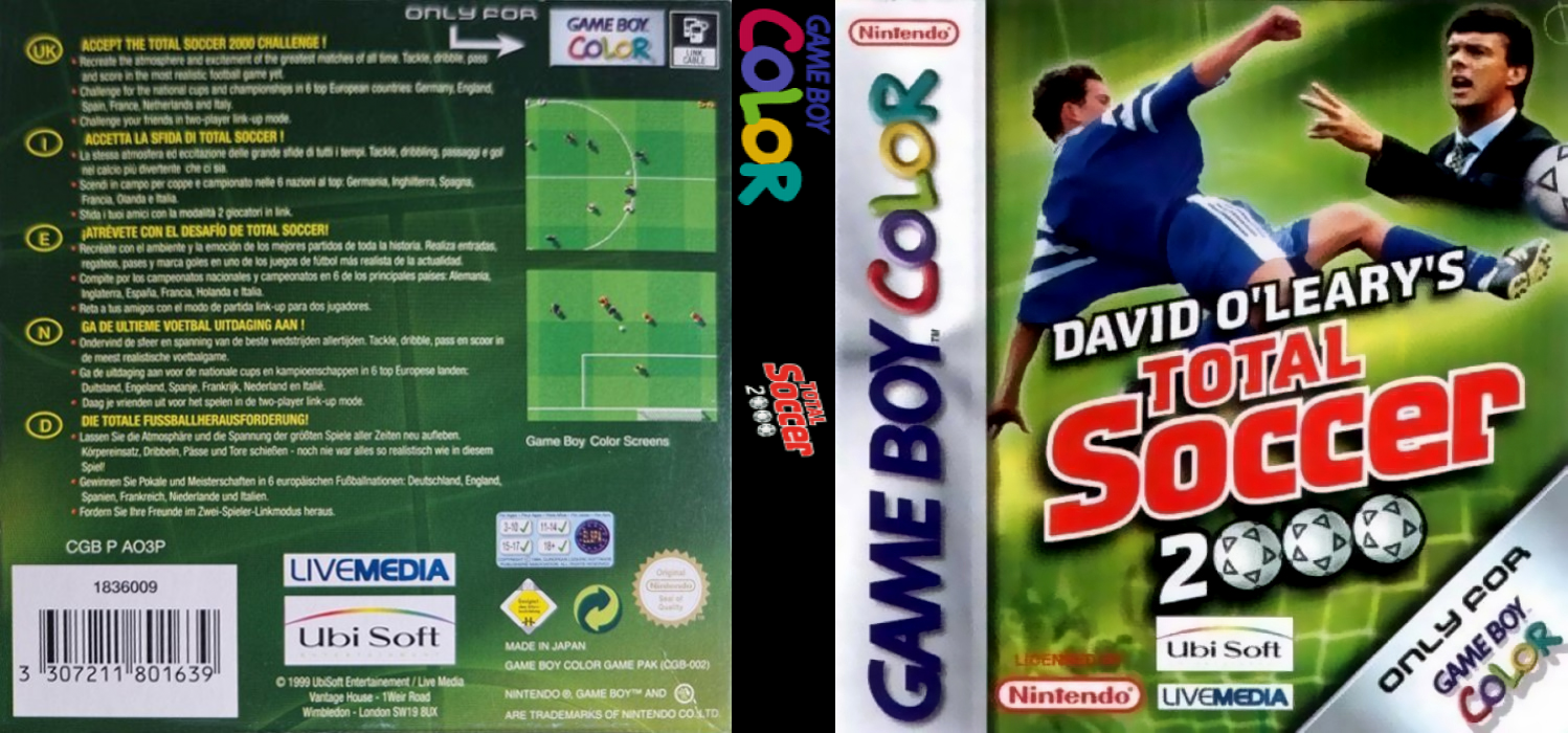 David O'Leary's Total Soccer 2000 — box-texture (EU)